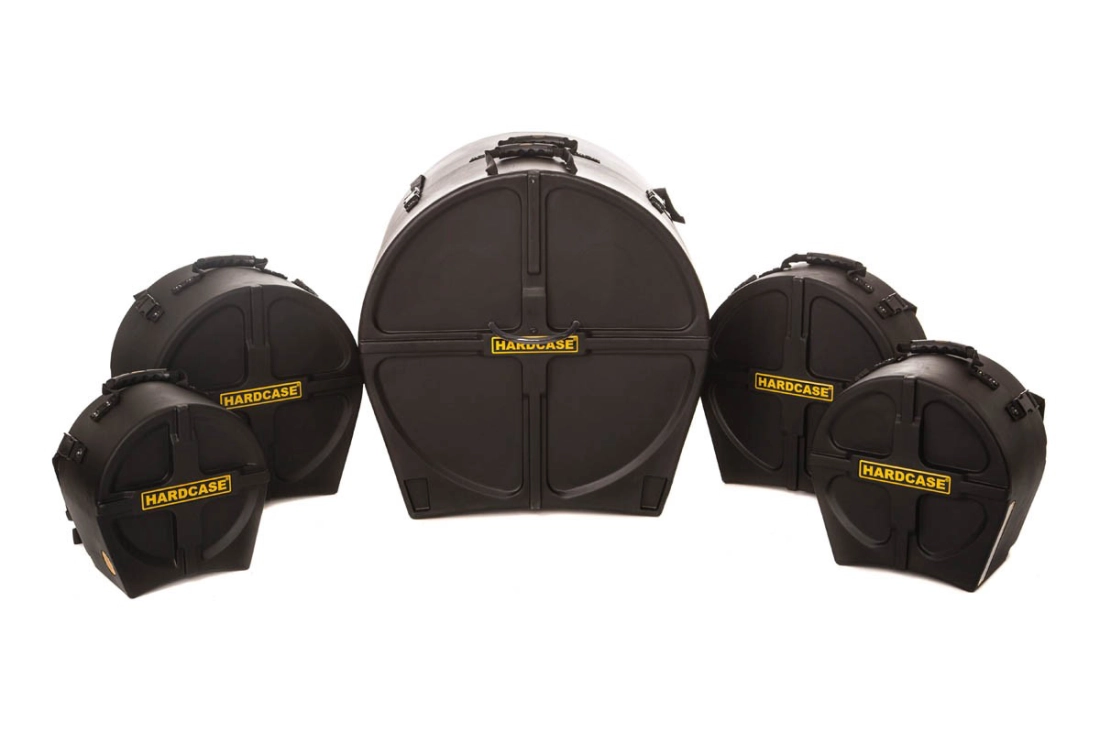 Drum Case Set for \'Rock/Fusion\' Kits (22,10,12,14, 14SD) - Black