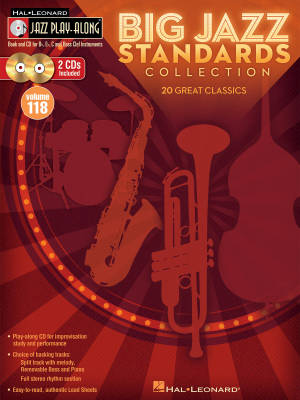 Hal Leonard - Big Jazz Standards Collection: Jazz Play-Along Volume 118 - Book/2 CDs