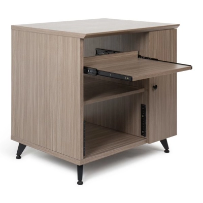 Elite Series Sidecar Rack Cabinet with Shelf - Grey