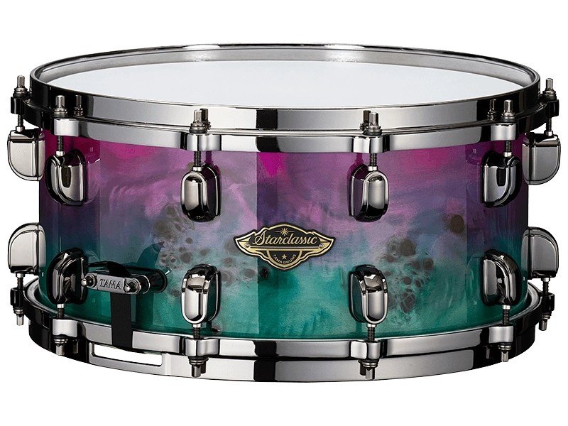 Starclassic Walnut/Birch 6.5x14\'\' Snare - Nebula Mappa Burl Fade