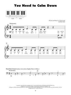 Best of Taylor Swift (3rd Edition) - Swift - 5 Finger Piano - Book