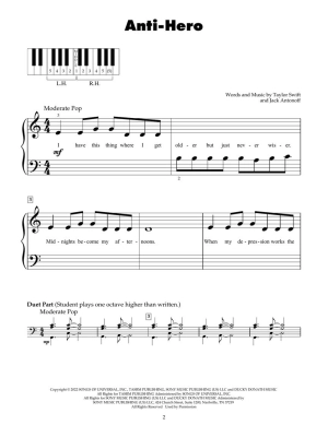 Best of Taylor Swift (3rd Edition) - Swift - 5 Finger Piano - Book