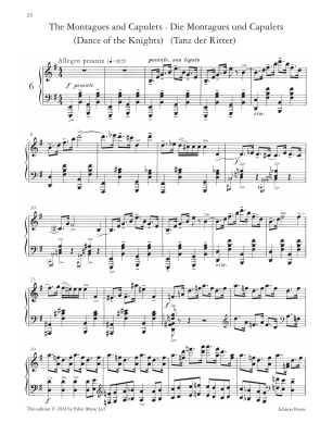 Romeo and Juliet: Ten Piano Pieces Op. 75 - Prokofiev - Piano - Book