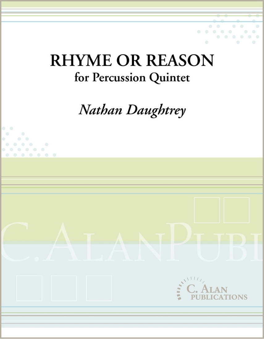 Rhyme or Reason - Daughtrey - Percussion Quintet - Score/Parts