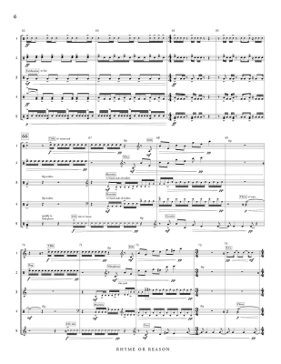 Rhyme or Reason - Daughtrey - Percussion Quintet - Score/Parts