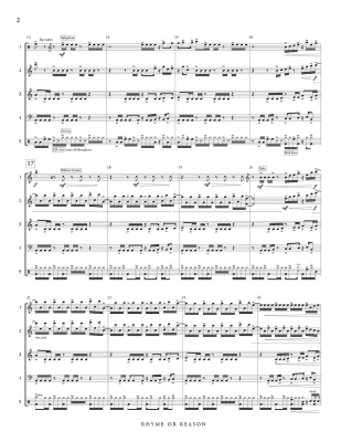 Rhyme or Reason - Daughtrey - Percussion Quintet - Score/Parts