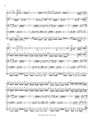 Rhyme or Reason - Daughtrey - Percussion Quintet - Score/Parts