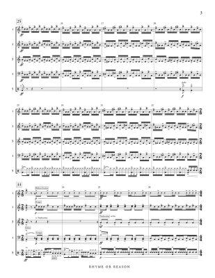 Rhyme or Reason - Daughtrey - Percussion Quintet - Score/Parts