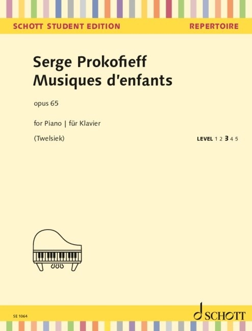 Musiques d\'Enfants, Op. 65 - Prokofiev - Piano - Book