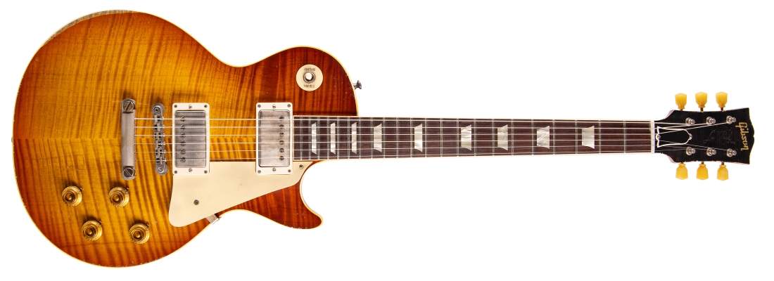 Heavy Aged \'59 Les Paul Standard Electric Guitar - Soft Carmine Fade