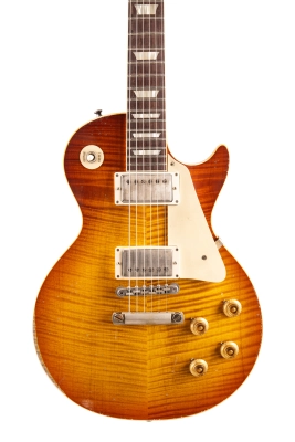 Heavy Aged \'59 Les Paul Standard Electric Guitar - Soft Carmine Fade