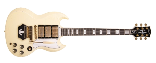 Gibson Custom Shop - Murphy Lab Light Aged 1962 Les Paul SG 3-Pickup Electric Guitar - Classic White