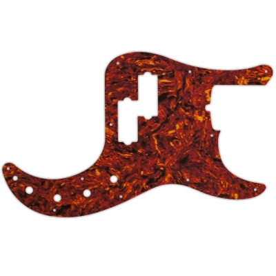 WD Music - Custom Pickguard for Fender 2019 American Ultra Precision Bass - Tortoise Shell