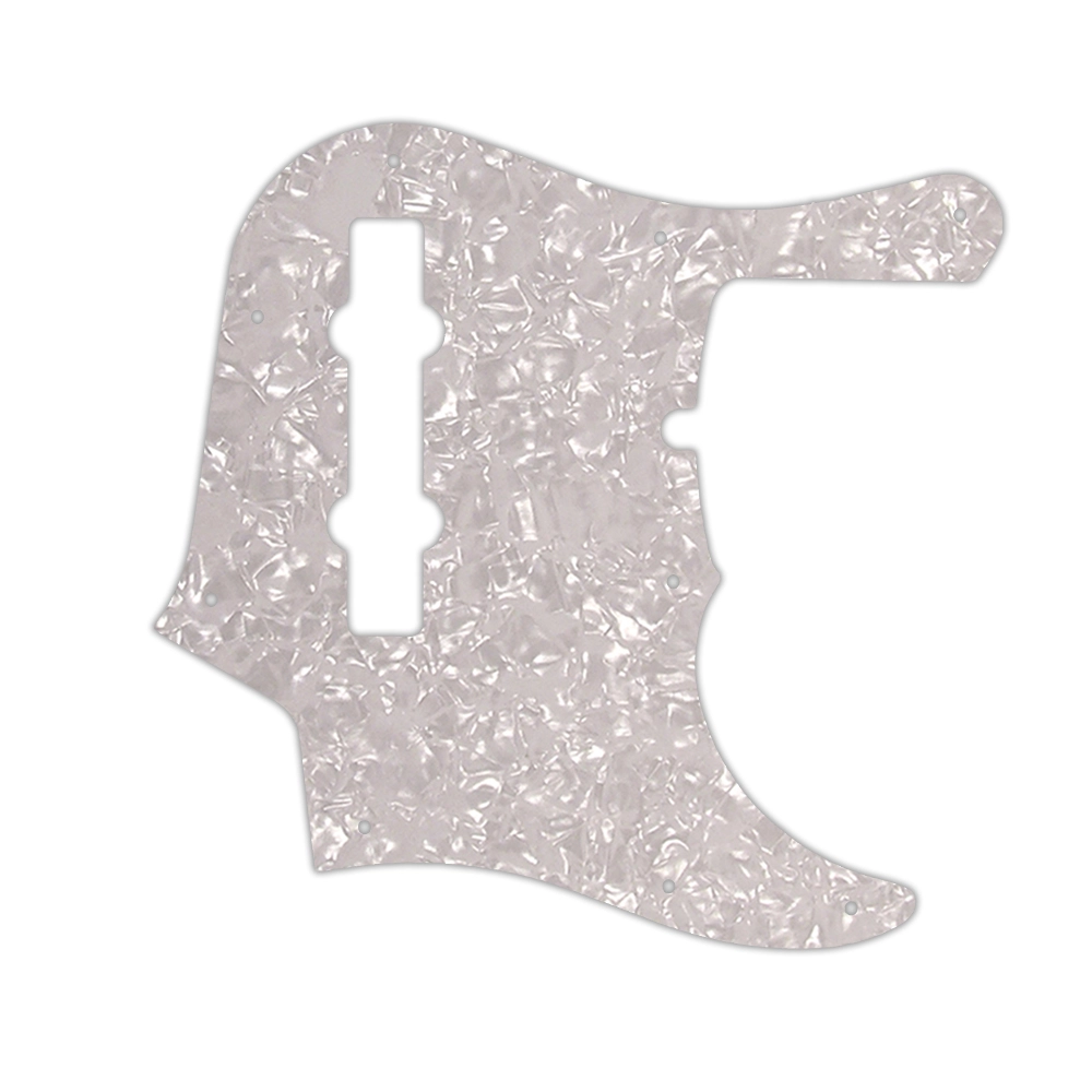 Custom Pickguard for Fender American Deluxe 1995-Present 22 Fret 5 String Jazz Bass - White Pearl