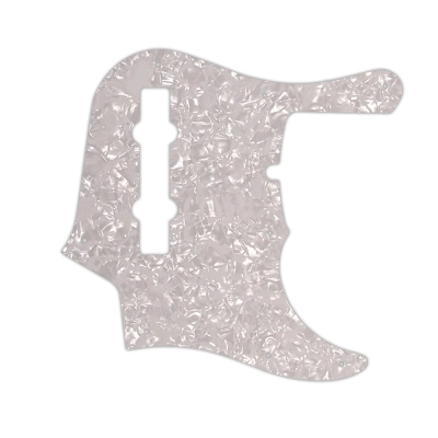 WD Music - Custom Pickguard for Fender American Deluxe 1995-Present 22 Fret 5 String Jazz Bass - White Pearl