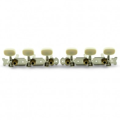 3-On-A-Plate Steel String Tuning Machines - Chrome