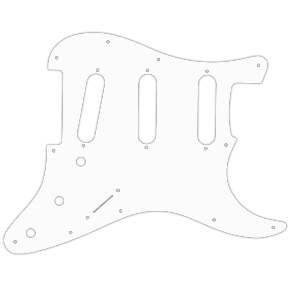 Custom Pickguard for Fender Stratocaster - White