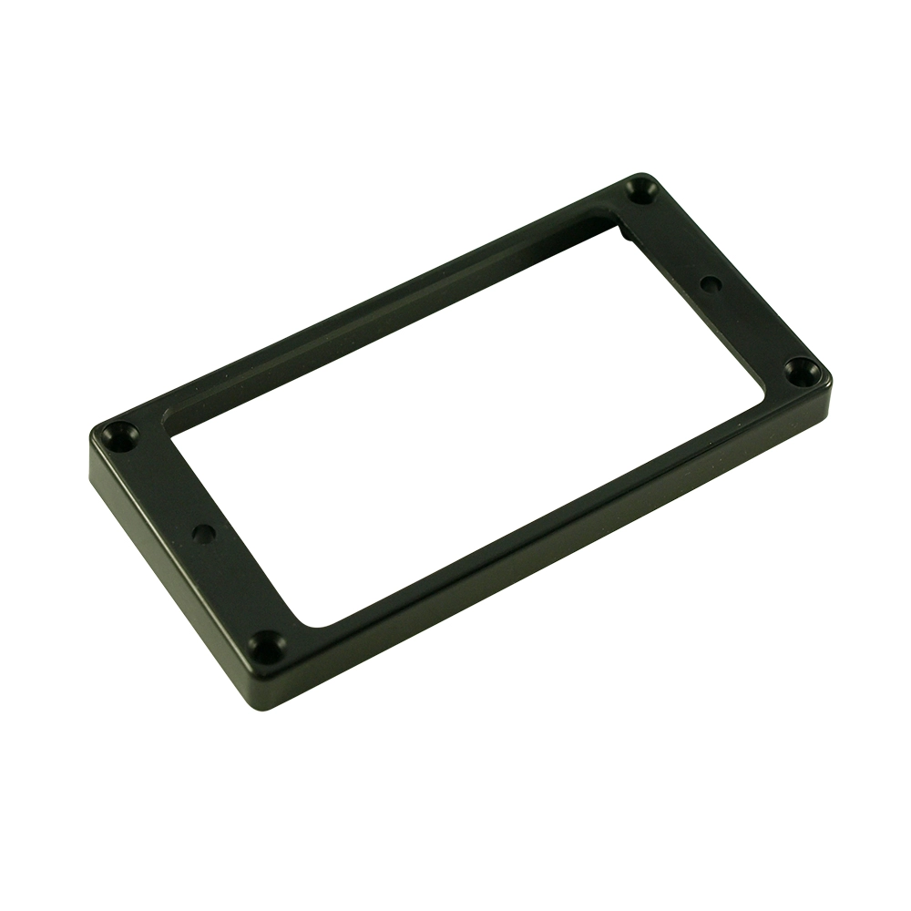 Plastic Humbucker Pickup Mounting Ring, High Flat - Black