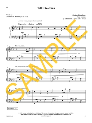 Grace Will Lead Me Home: Solos of Hope and Heaven - Love - Piano - Book