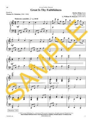 Grace Will Lead Me Home: Solos of Hope and Heaven - Love - Piano - Book