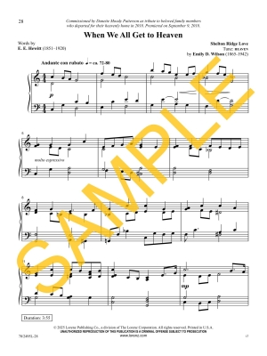 Grace Will Lead Me Home: Solos of Hope and Heaven - Love - Piano - Book