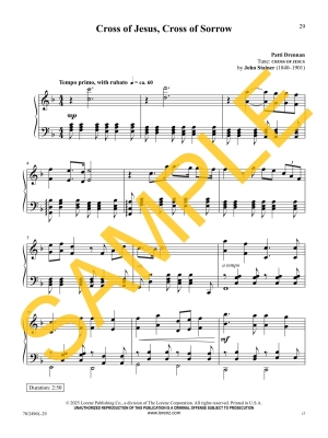 The Cross of Jesus: Reflections for Holy Week and Easter - Drennan - Piano - Book