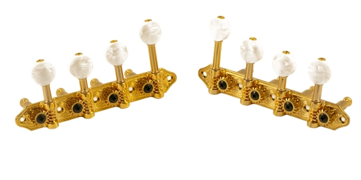 WD Music - Deluxe F Style 15:1 Mandolin Tuning Machines - Gold