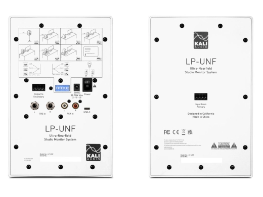 LP-UNF Ultra-Nearfield Desktop Studio Monitor System - White (Pair)