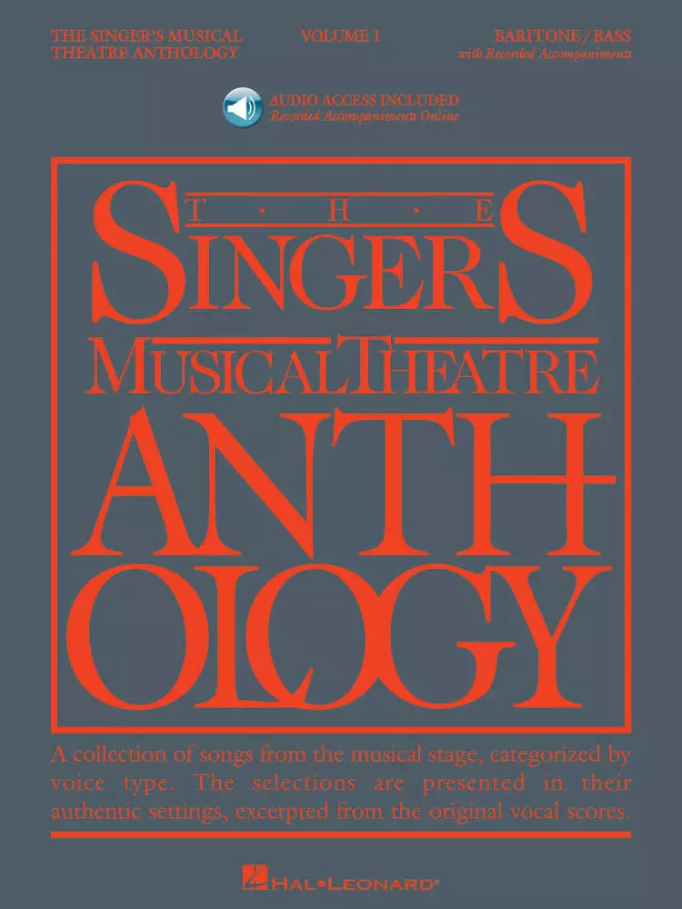 The Singer\'s Musical Theatre Anthology Volume 1 - Walters - Baritone/Bass Voice - Book/Audio Online