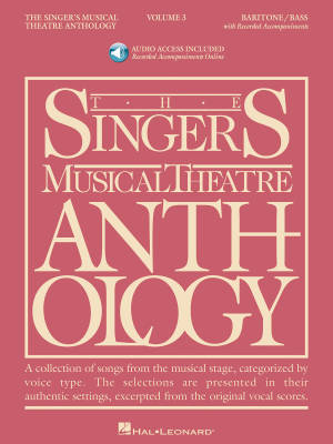 The Singer\'s Musical Theatre Anthology Volume 3 - Walters - Baritone/Bass Voice - Book/Audio Online