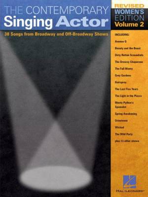 Hal Leonard - The Contemporary Singing Actor - Volume 2 -  dition pour femme