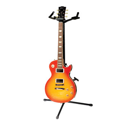 Triple Guitar Stand with Guards in Black