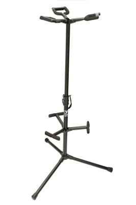 Yorkville Sound - Triple Guitar Stand with Guards - Black