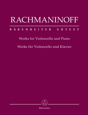 Baerenreiter Verlag - Works for Violoncello and Piano - Rachmaninoff/Macchione - Cello/Piano - Book