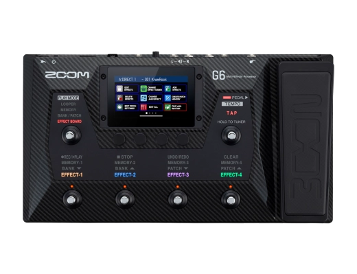 Zoom - G6 Guitar Multi Effects Processor with Expression Pedal