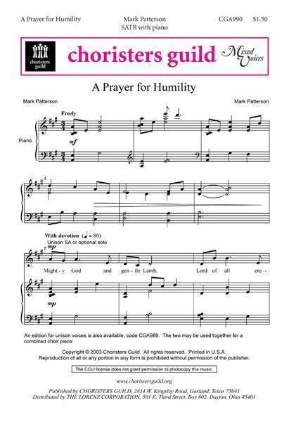 A Prayer for Humility