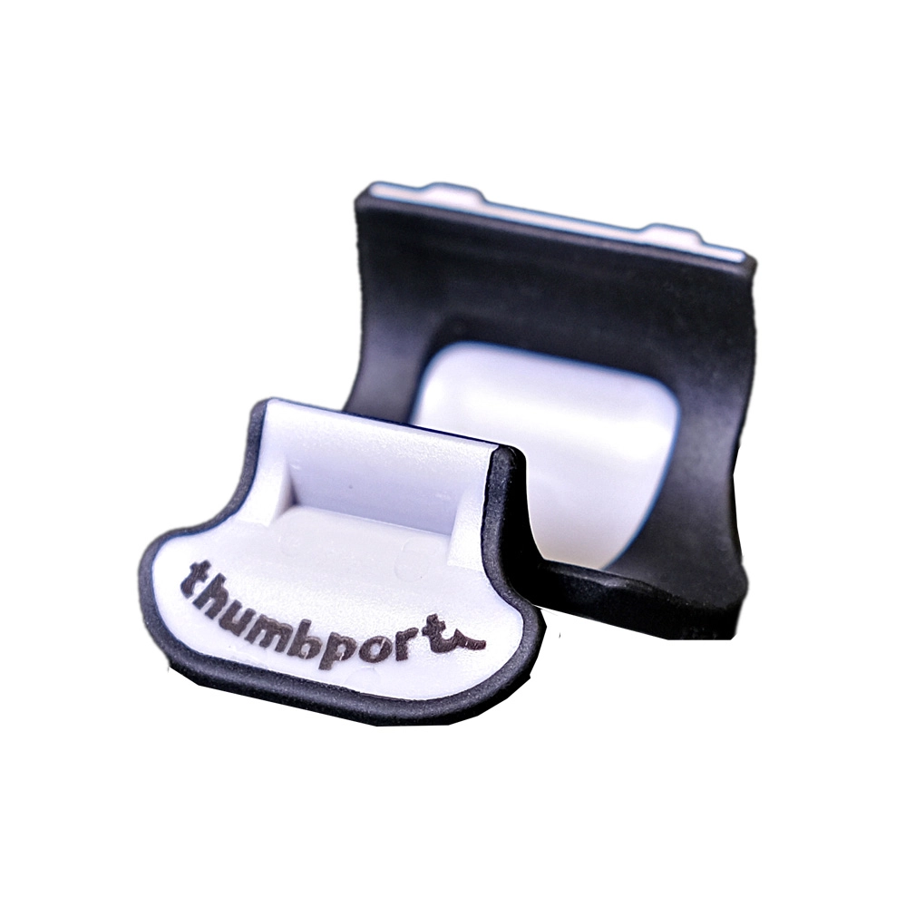 Thumbport Flute Thumbrest - Black/Grey