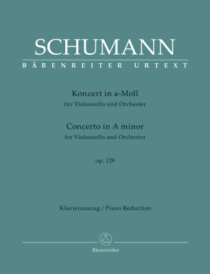 Baerenreiter Verlag - Concerto In A Minor, Op.129 - Schumann - Solo Cello/Piano Reduction - Sheet Music