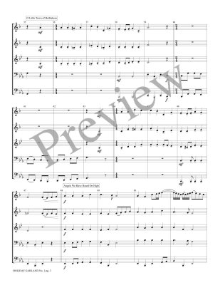 Holiday Garland No. 1: A Medley of Holiday Tunes - Kaisershot - Brass Quintet - Score/Parts