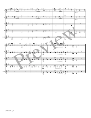 Archangel - Marlatt - 4 Clarinets/Bass Clarinet - Score Parts