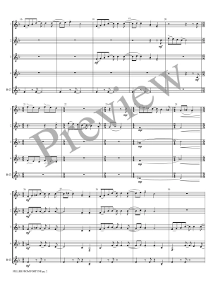 Feller From Fortune: Swing Around This One - Thomas - 4 Clarinets/Bass Clarinet - Score/Parts