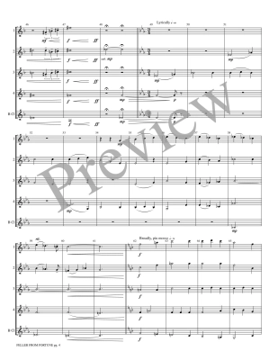 Feller From Fortune: Swing Around This One - Thomas - 4 Clarinets/Bass Clarinet - Score/Parts