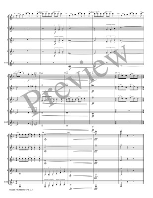 Feller From Fortune: Swing Around This One - Thomas - 4 Clarinets/Bass Clarinet - Score/Parts