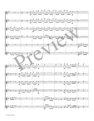 I Saw Three Ships - Traditional Carol/Marlatt - 6 Flutes - Score/Parts