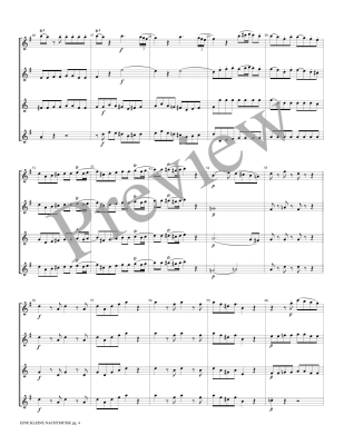 Eine Kleine Nachtmusik: Allegro - Mozart/Marlatt - Saxophone Quartet (AATB) - Score/Parts