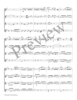 Eine Kleine Nachtmusik: Allegro - Mozart/Marlatt - Saxophone Quartet (AATB) - Score/Parts