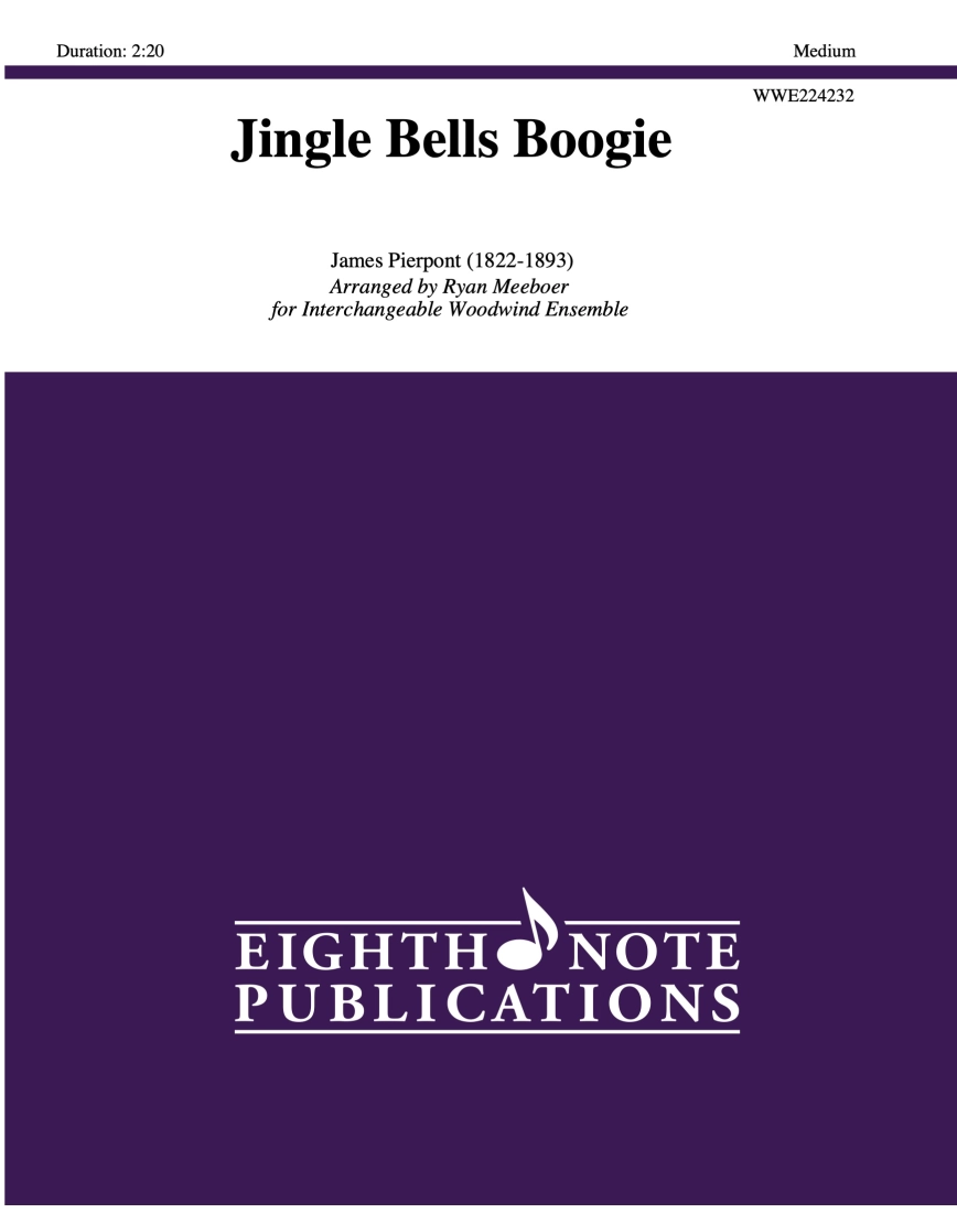 Jingle Bells Boogie - Pierpont/Meeboer - Interchangeable Woodwind Ensemble - Score/Parts