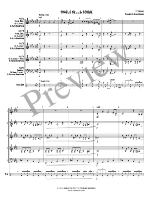 Jingle Bells Boogie - Pierpont/Meeboer - Interchangeable Woodwind Ensemble - Score/Parts