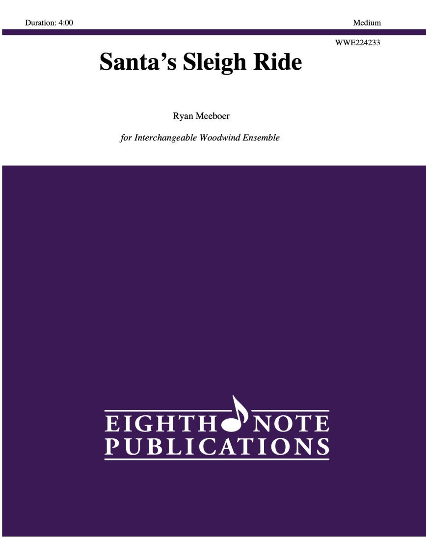 Santa\'s Sleigh Ride - Meeboer - Interchangeable Woodwind Ensemble - Score/Parts