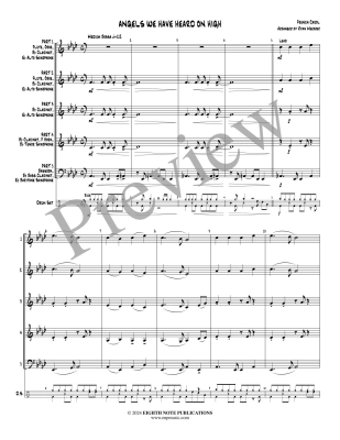 Angels We Have Heard On High - Meeboer - Interchangeable Woodwind Ensemble - Score/Parts